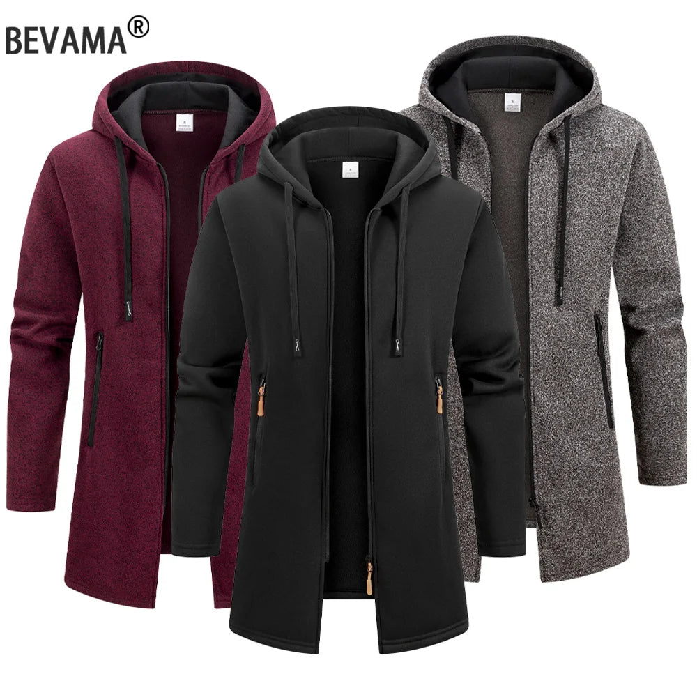 chaquetón largo para hombres