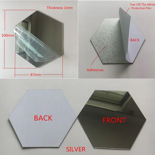 10pcs Diameter 100x1mm espejos