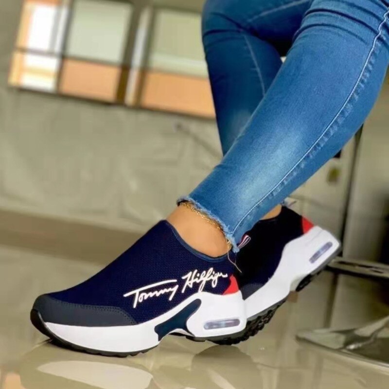 Zapatillas de deporte casuales transpirables Tommy Hilfiger para mujer