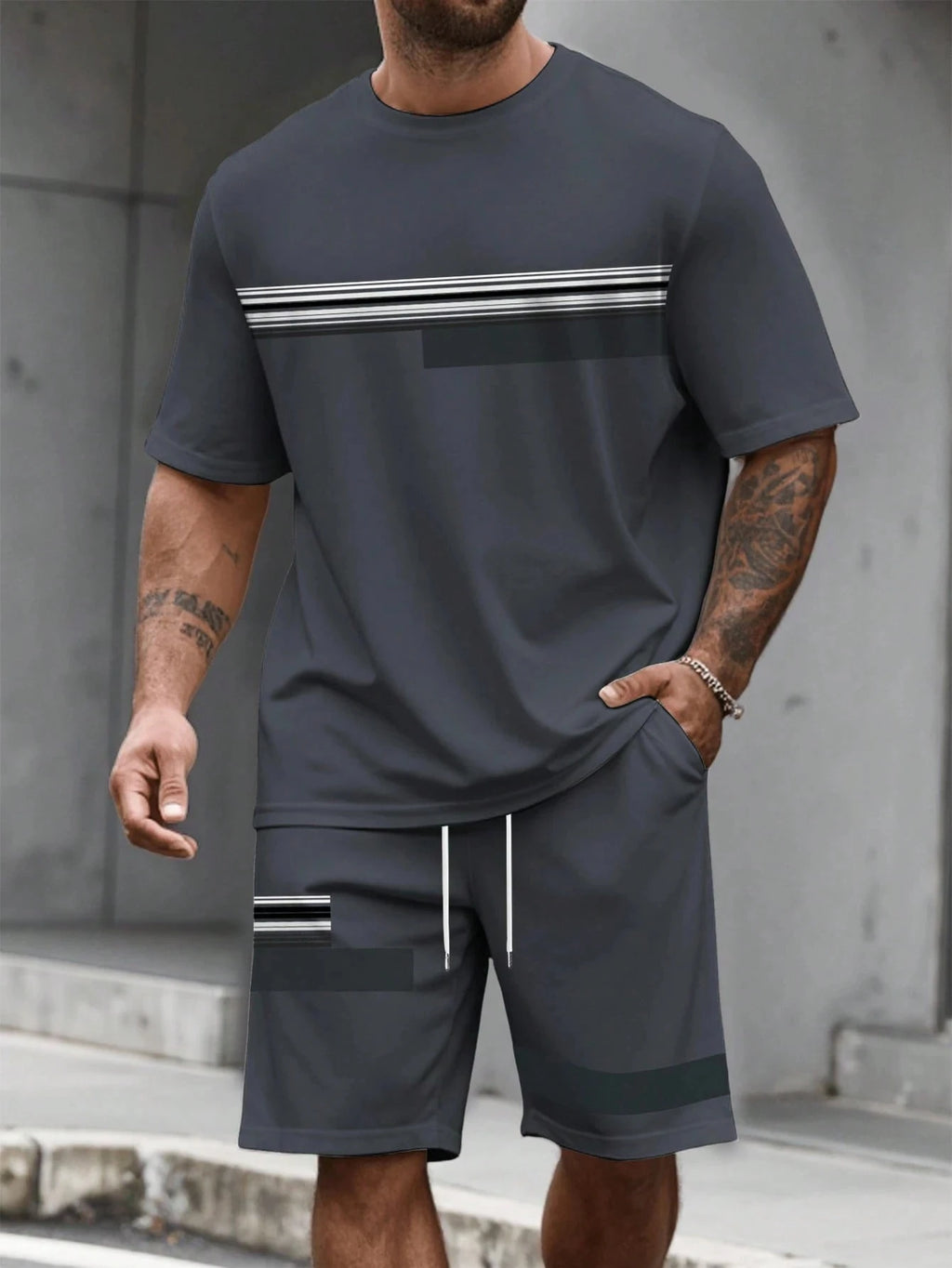 conjunto corto para hombres de calidad