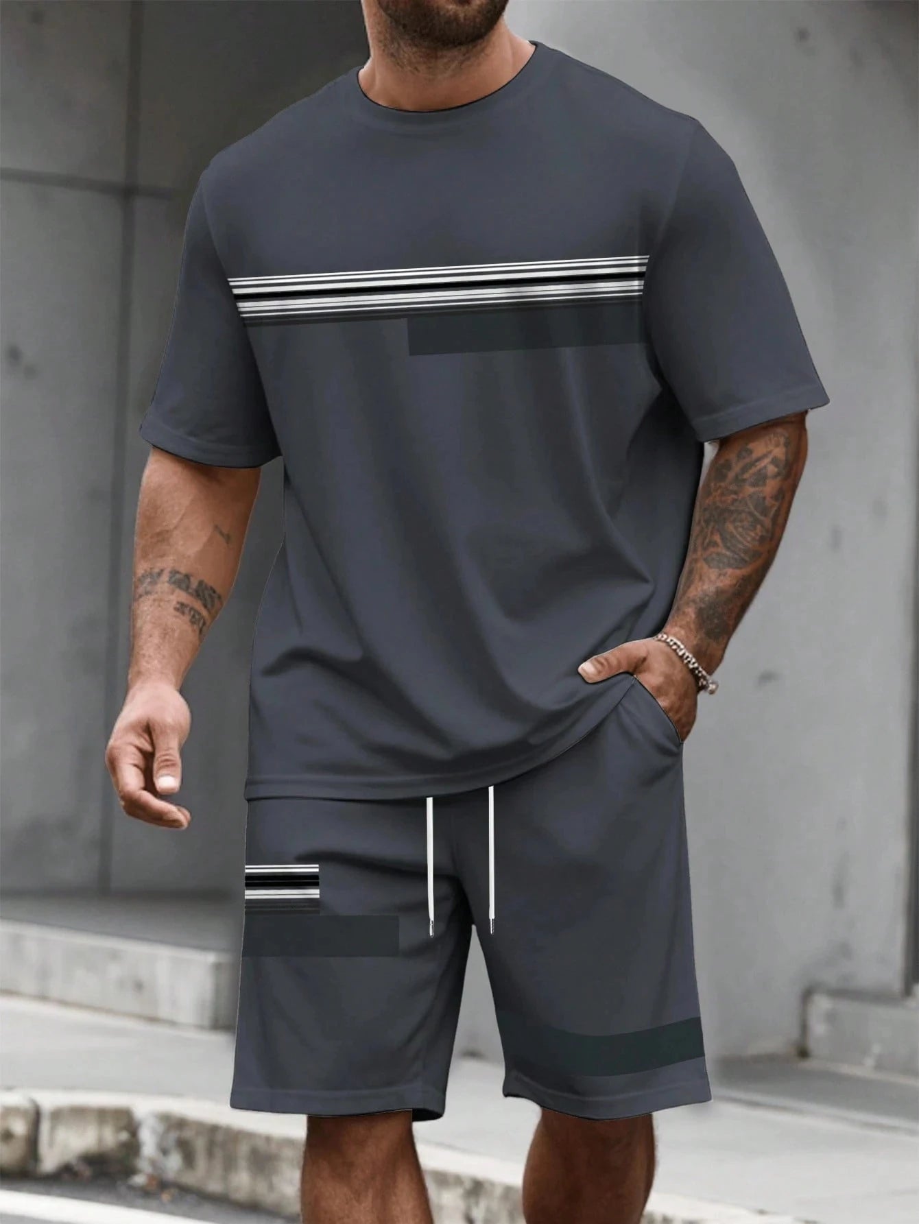 conjunto corto para hombres de calidad