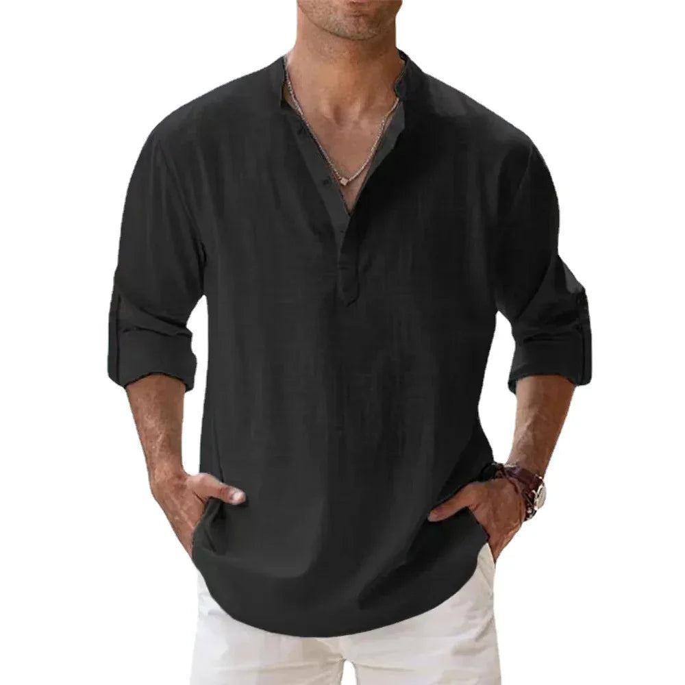 Camisa de lino para hombre