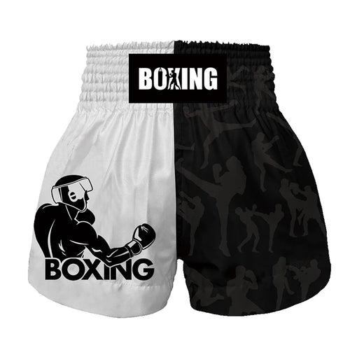 Pantalones cortos de boxeo Muay Thai para hombres, mujeres, niños,