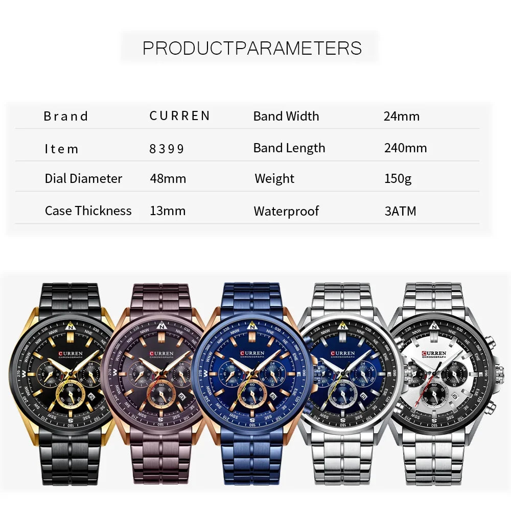 reloj acero inoxidable para hombre