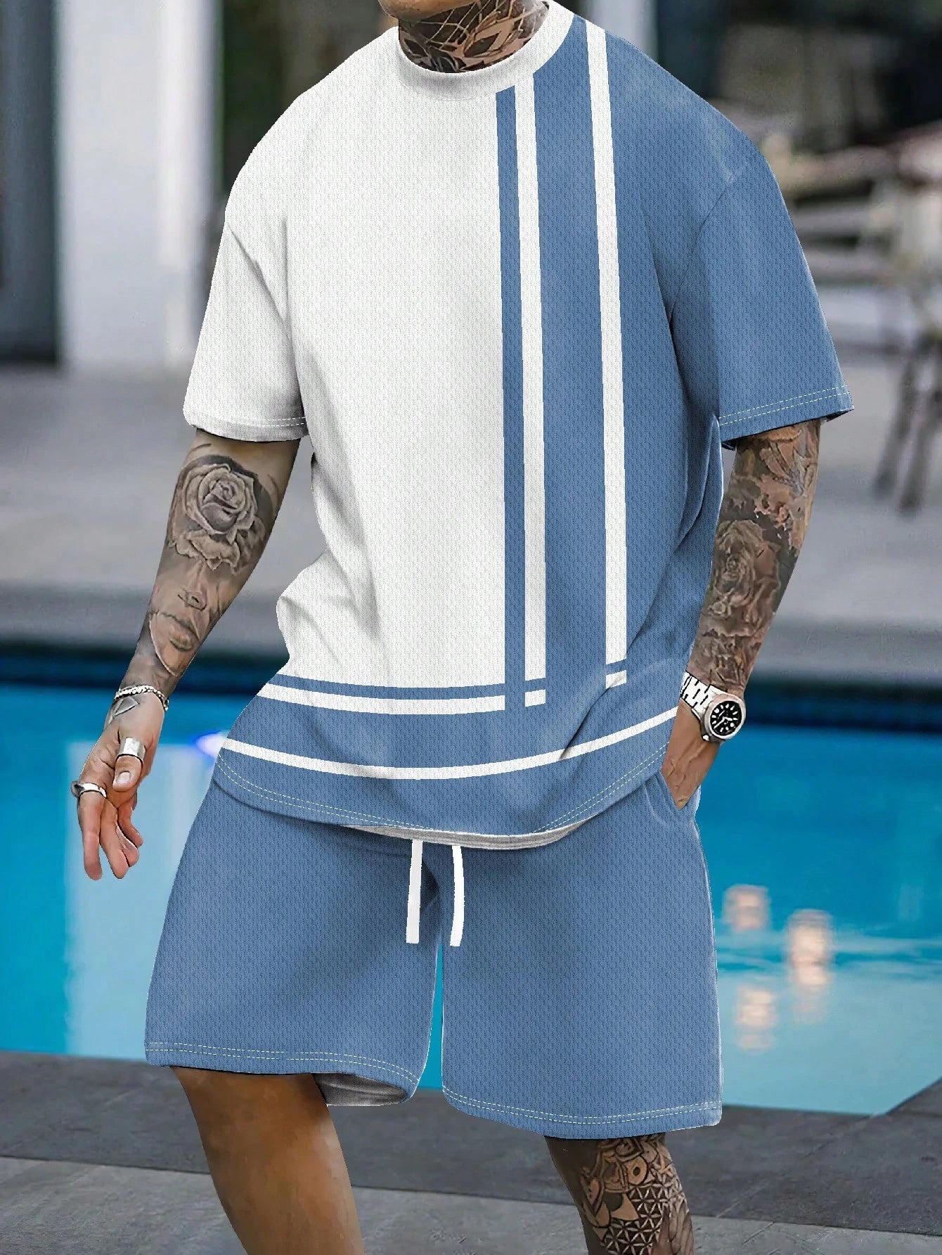 conjunto corto para hombres de calidad