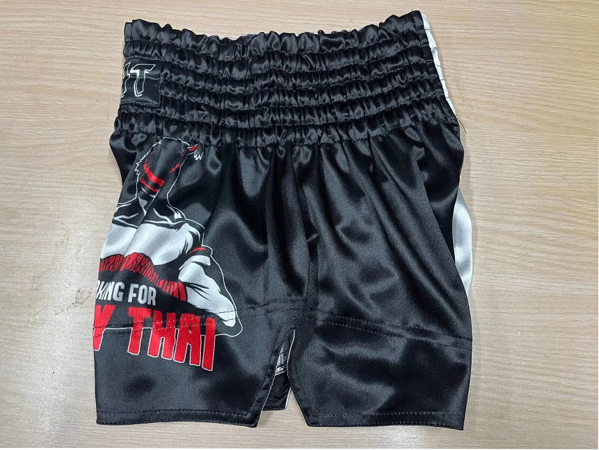 Pantalones cortos de boxeo Muay Thai para hombres, mujeres, niños,