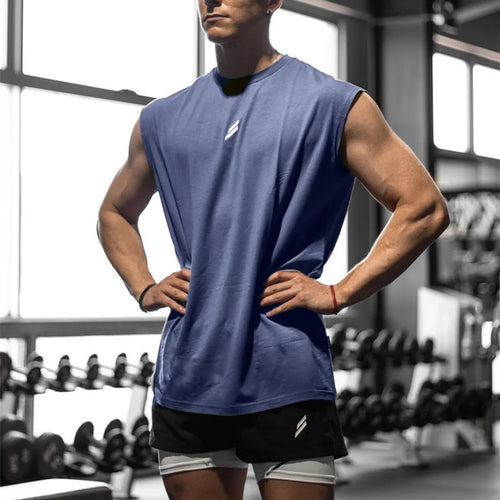 Camiseta deportiva sin mangas para hombre, chaleco de secado rápido,
