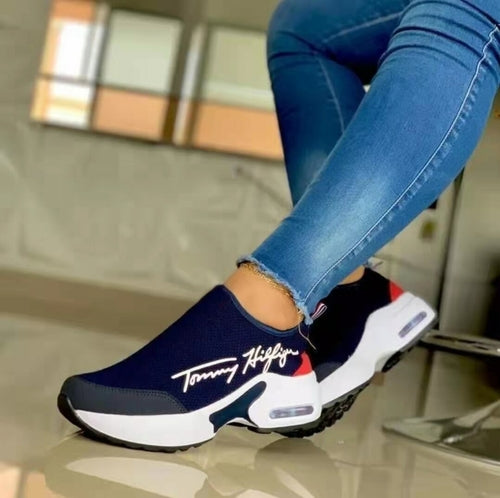 Zapatillas de deporte casuales transpirables Tommy Hilfiger para mujer