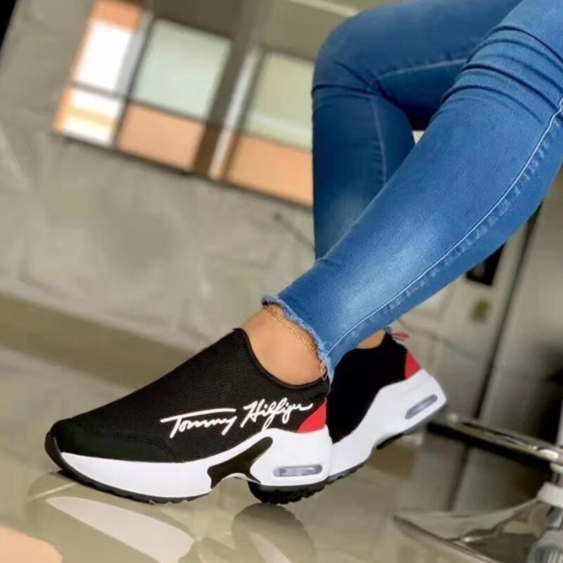 Zapatillas de deporte casuales transpirables Tommy Hilfiger para mujer