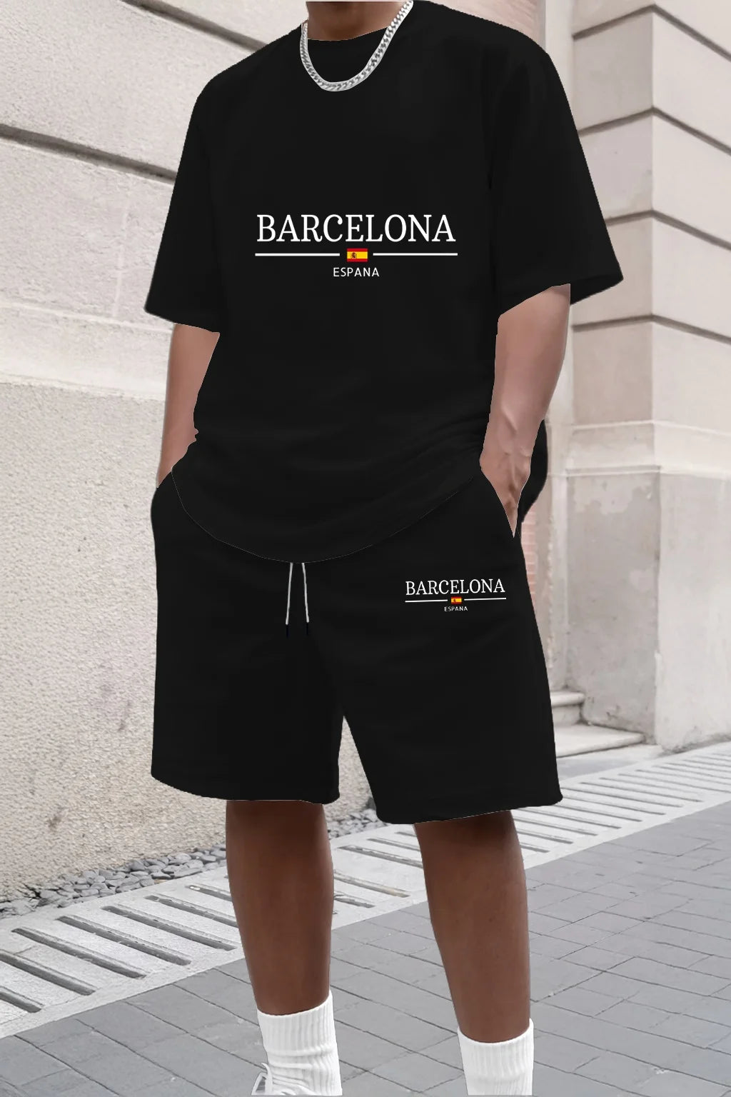 conjunto corto para hombres de calidad