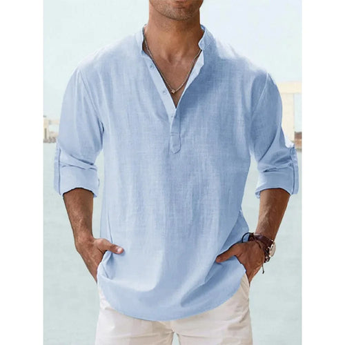 Camisa de lino para hombre