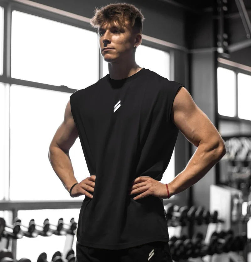 Camiseta deportiva sin mangas para hombre, chaleco de secado rápido,