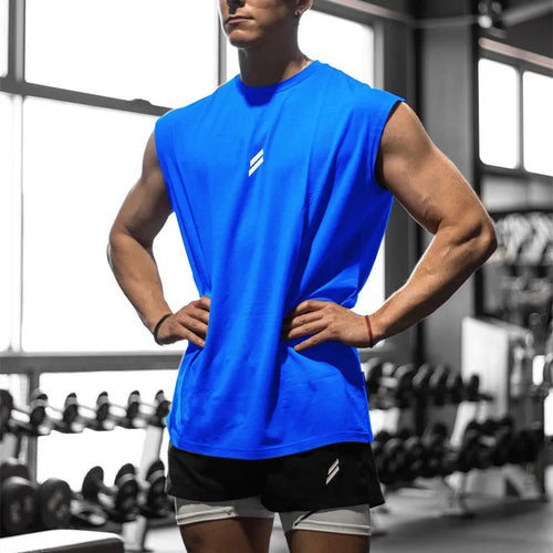 Camiseta deportiva sin mangas para hombre, chaleco de secado rápido,