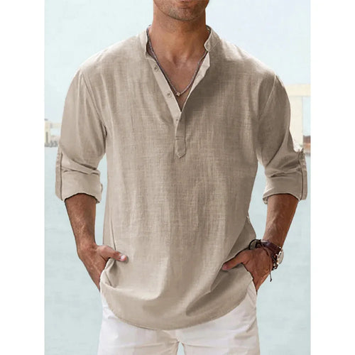 Camisa de lino para hombre