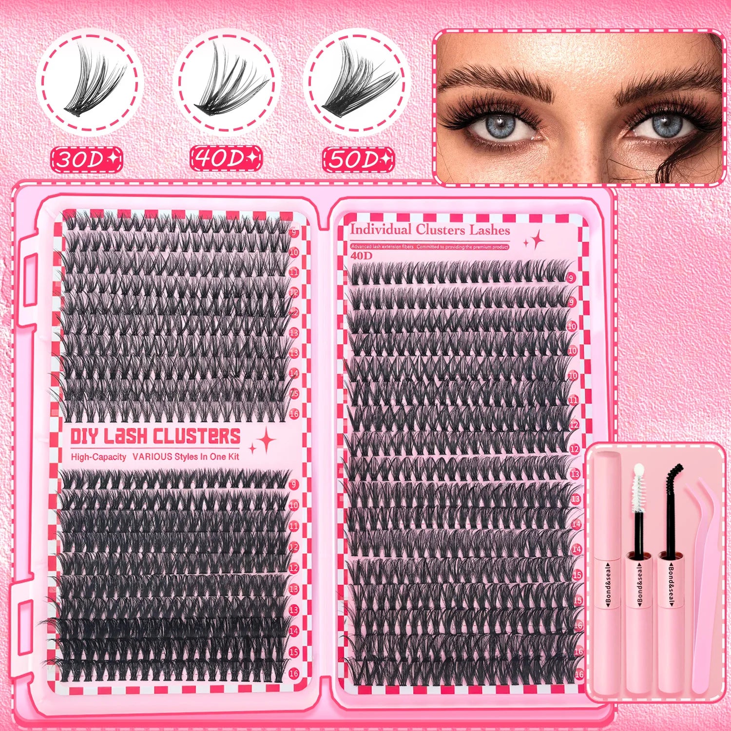 kit de pestañas para mujer