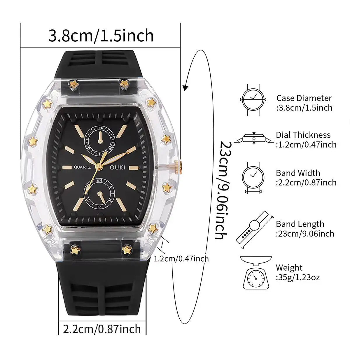 reloj para mujer correa de cilicona