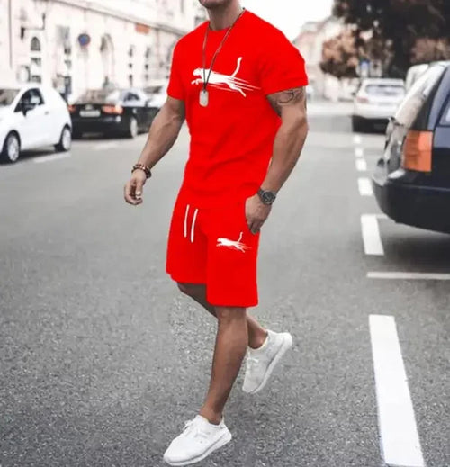 Conjunto de camiseta de manga corta y pantalones cortos deportivos