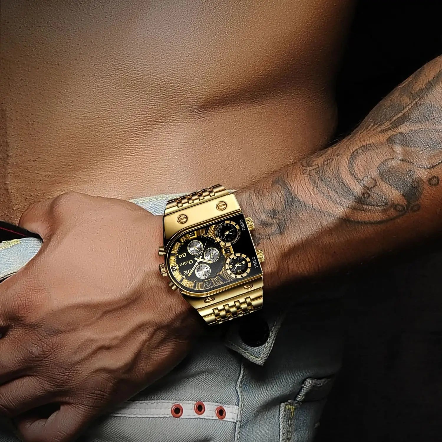 reloj de lujo para hombre acero inoxidable