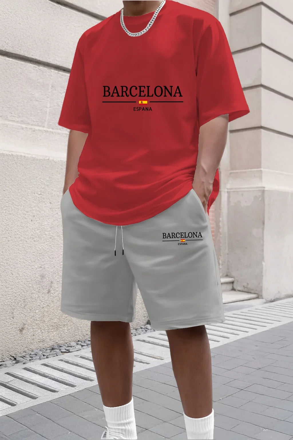 conjunto corto para hombres de calidad