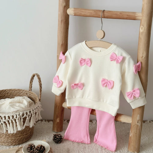 Conjunto infantil de niña de lazos