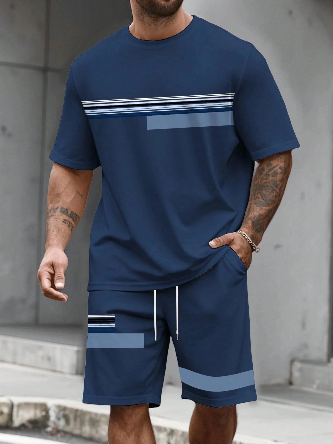 conjunto corto para hombres de calidad