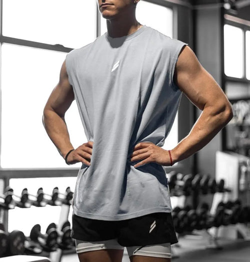 Camiseta deportiva sin mangas para hombre, chaleco de secado rápido,