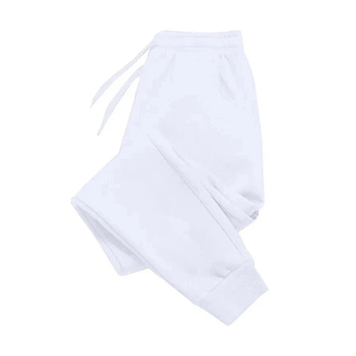 Pantalones informales para hombre pantalones de chándal de lana para