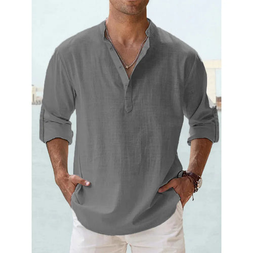 Camisa de lino para hombre