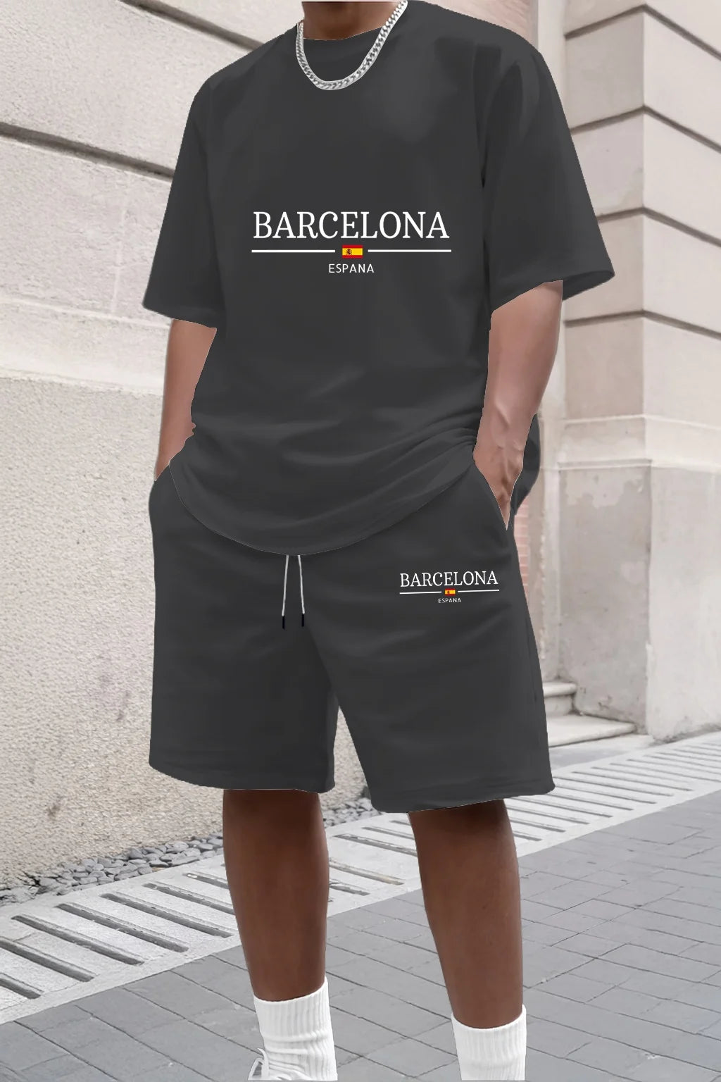 conjunto corto para hombres de calidad