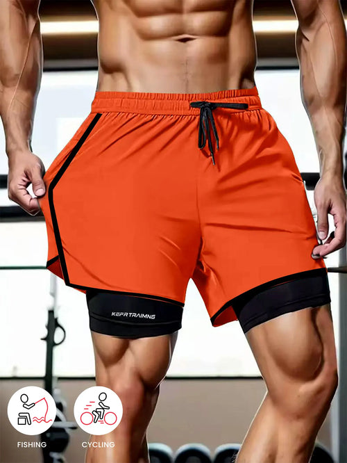 pantalon hombre  Fitness Gym Training 2 in 1