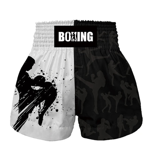 Pantalones cortos de boxeo Muay Thai para hombres, mujeres, niños,
