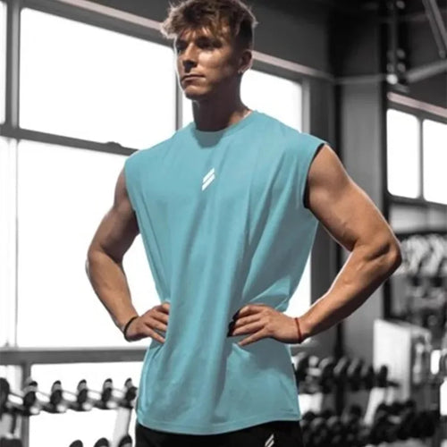 Camiseta deportiva sin mangas para hombre, chaleco de secado rápido,