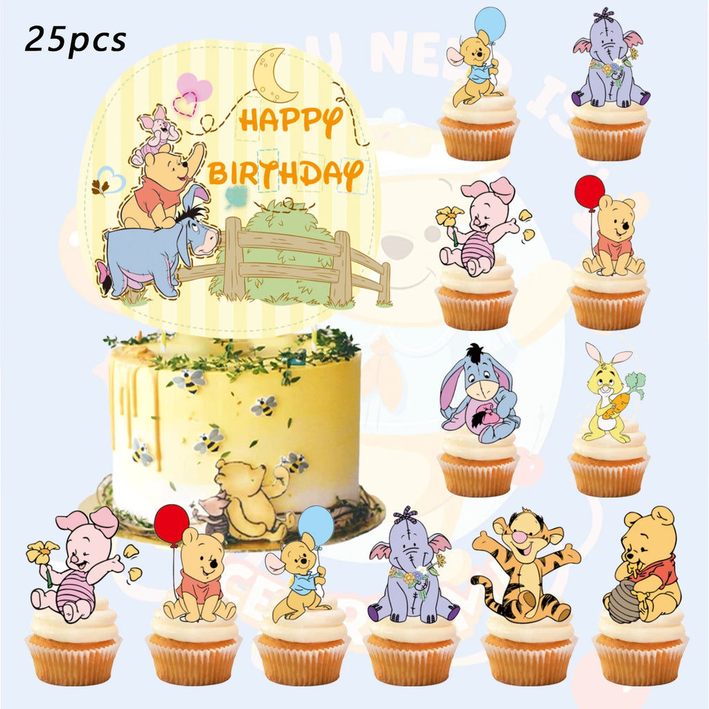 decoration cake Toppers de niño Happy Birthday de Winnie the Pooh .
