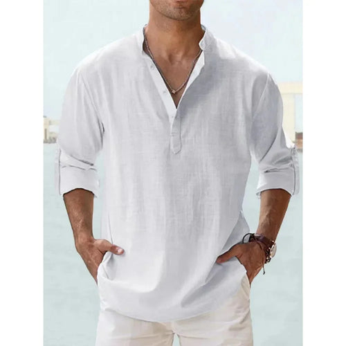 Camisa de lino para hombre