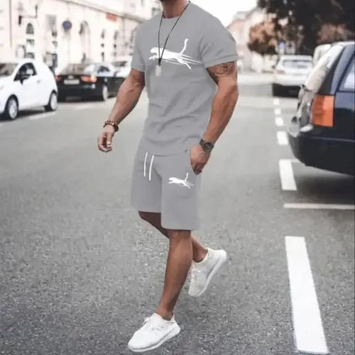 Conjunto de camiseta de manga corta y pantalones cortos deportivos