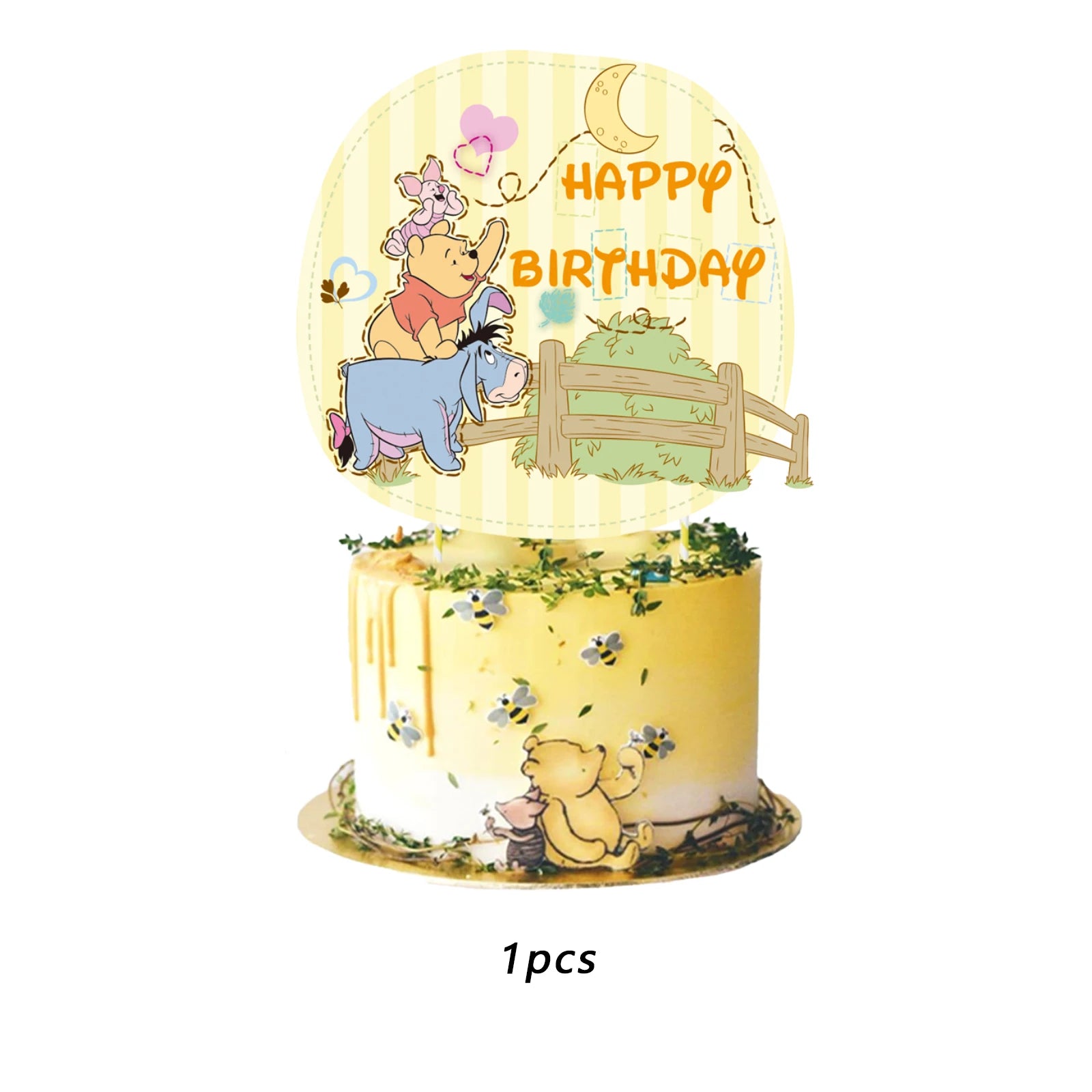 decoration cake Toppers de niño Happy Birthday de Winnie the Pooh .