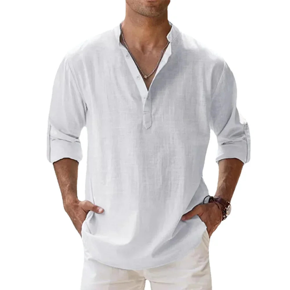 Camisa de lino para hombre