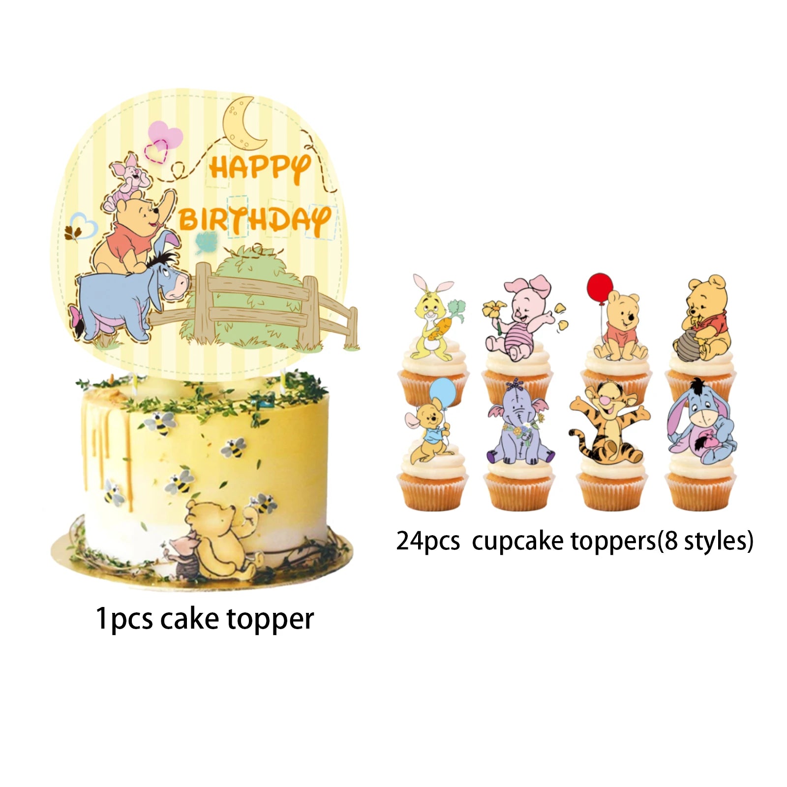 decoration cake Toppers de niño Happy Birthday de Winnie the Pooh .