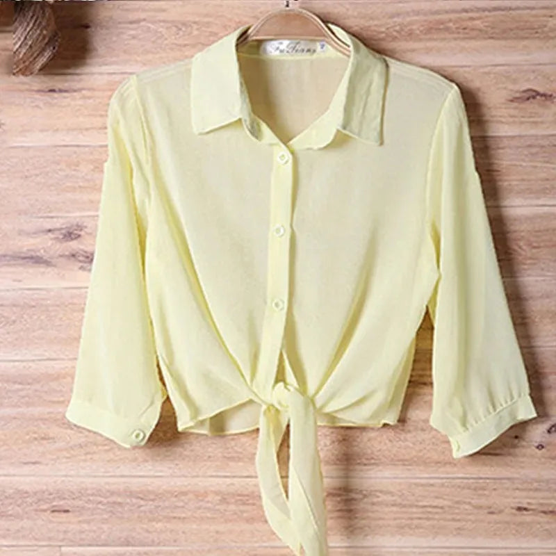 camisa manga larga para mujer