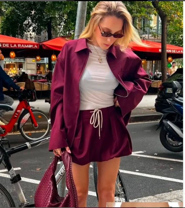 conjunto corto para mujer de calidad