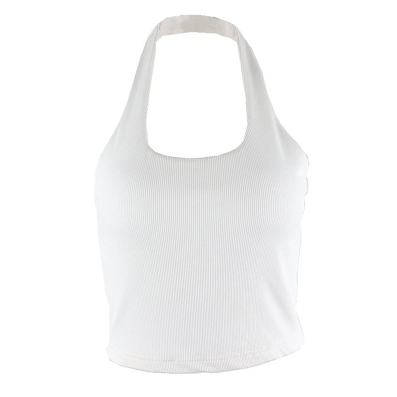Chic Halter Crop Top Vest